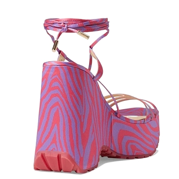 New w/o Box Jessica Simpson Damazy Platform Strappy Wedge Dress Sandals Size 8.5 - Picture 6 of 9